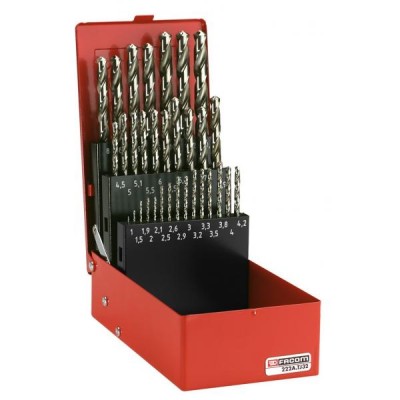 *FACOM 222A.TJ32 Super HSS drill bit kit