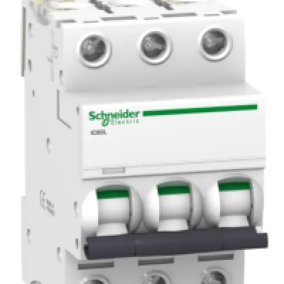 Schneider Electric Acti9 Acti9 iC60 Miniature Circuit Breaker, 3-Pole, 10 A, Type C, 180 V dc DC, 15000 A Breaking