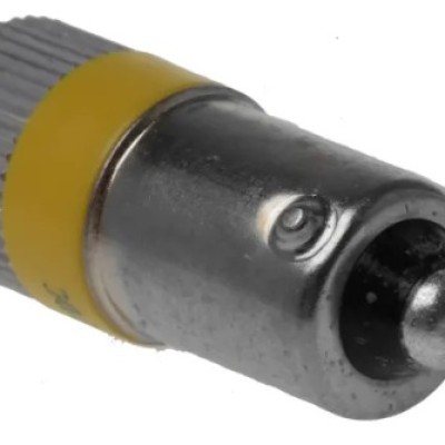 RS PRO Yellow Indicator Lamp Multichip, BA9 Base, 10 mm Diameter