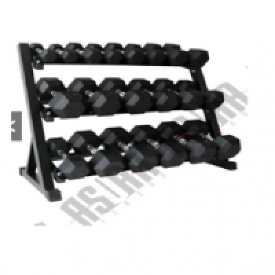 Dumbell Set with 3-Tier Heavy Duty Storage Rack