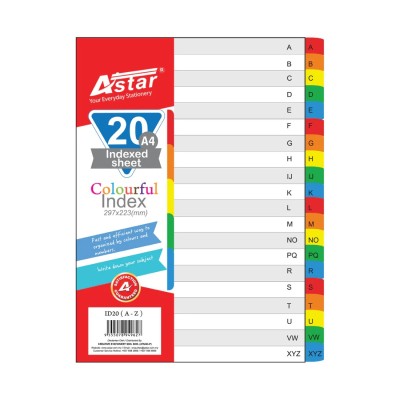 Astar PP Divider (A4 A-Z)