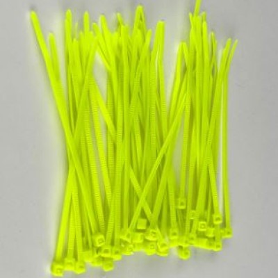 (100pcs) Fluorescent green light green light green nylon cable tie 7.6mm wide x 40cm long