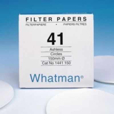 Whatman quantitative filter paper, ashless, Grade 41, diam. 110 mm
