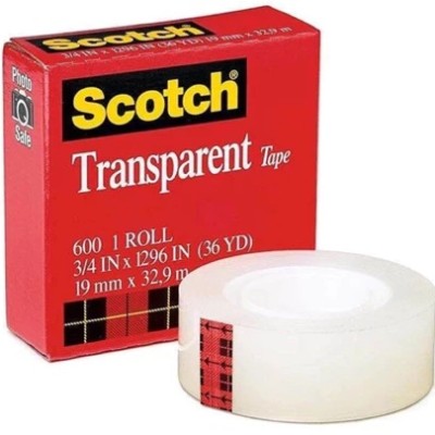 3M Scotch Transparent Tape 19mm x 32.9mm (3 4"x36yds)