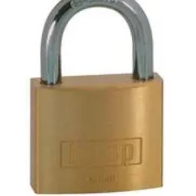 K12040A1 Padlock, Brass, Hardened Steel Shackle, 6mm Dia, 22mm Vertical, 22mm Horizontal