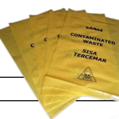 Hazmat PE Bags, Yellow (10 PCS)