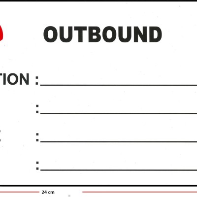 OUTBOUND STICKER