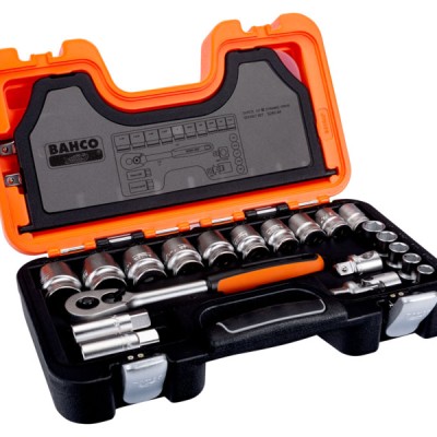 *Bahco S240AF 23 Piece Imperial Socket Set 1 2 Sq Drive