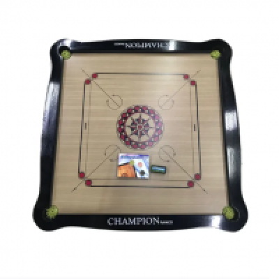 ROMCO Champion Carrom Board with Carrom Men & Striker