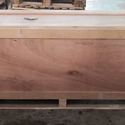 CUSTOMIZED WOODEN BOX PALLET 2FTX2FTX2FT C W LINED CANVAS