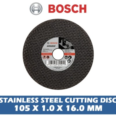 4 Inch BOSCH Stainless Steel Cutting Disc 105 x 1.0.x 16.0mm Part No: 2608607414 [25 pcs box]