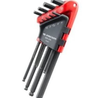 Facom 9 piece L Metric Hex Key Set