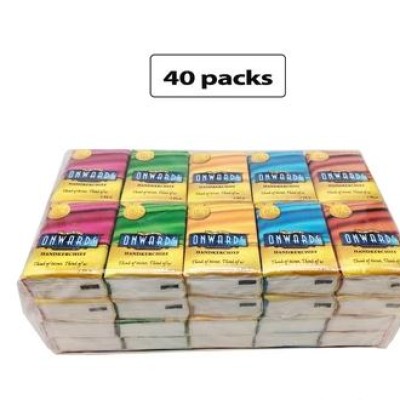 Onwards Hanky Tissue (3ply x 8 sheets) [40packs]