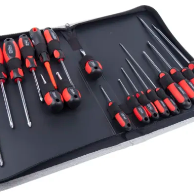 RS PRO Phillips, Pozidriv, Slotted Standard Screwdriver Set, 18-Piece