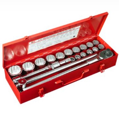 M10 3 4 Dr Socket Set (20pcs : Metric)  M6154
