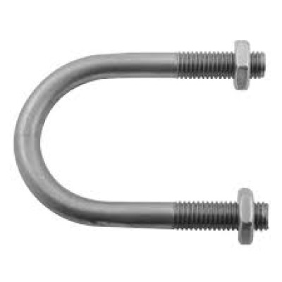 M9 X100MMG LG U-BOLT WITH NUTS & WASHERS FOR 4" PIPE