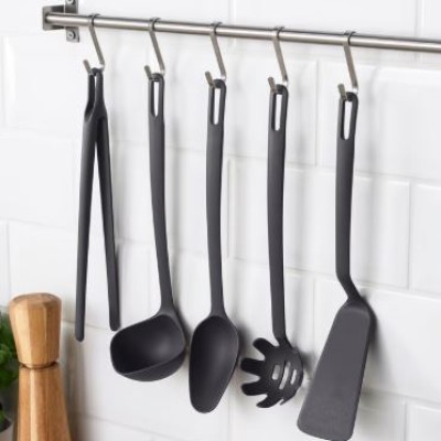 FULLNDAD5-piece kitchen utensil set, grey