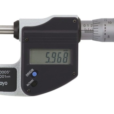 Mitutoyo 293-344 External Micrometer, Range 0 mm 25 mm