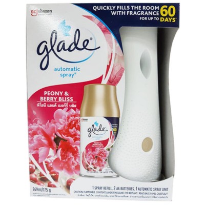 *GLADE Autospray Starter With Refill 175g | Room Fragrance | Air Freshener - Peony Starter