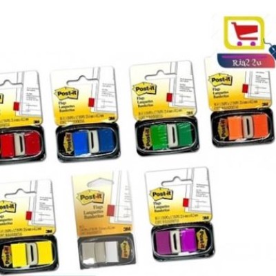 3M POST IT FLAG 680 Sticker 1 x 1.7, 50sheets dispenser - Green