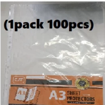 CJT A3 Sheet Protectors 1 packet(100pcs)
