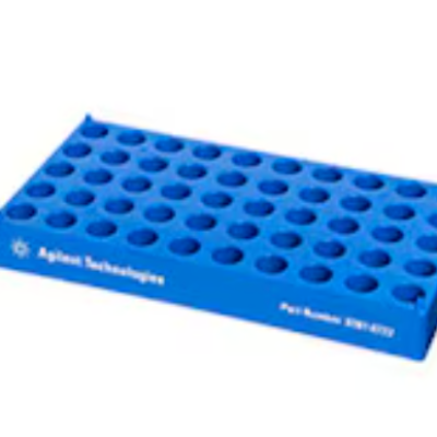 Vial rack, single blue