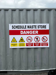 SCHEDULE WASTE STORAGE AREA SIGNBOARD