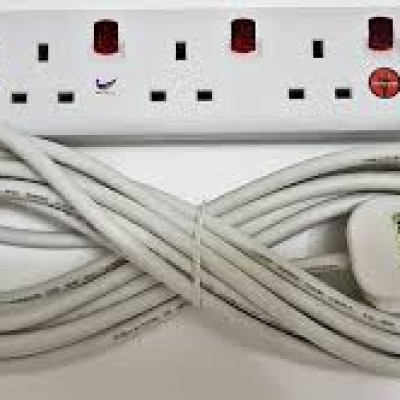 Heavy Duty 4 Gang 5m Extension Plug Socket