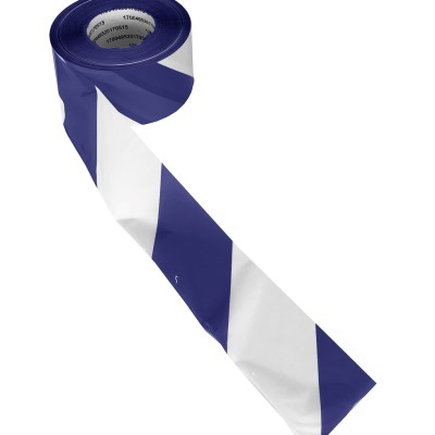 RS PRO Blue, White High-Density Polyethylene 500m Barrier Tape, 0.025mm Thickness