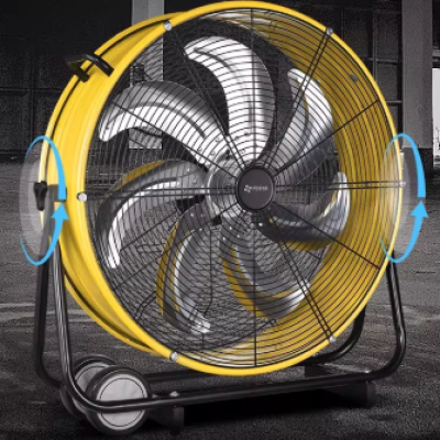 30 Inch High Velocity Heavy Duty Metal Drum Fan,CFM Industrial Floor Fan With 360Adjustable Tilt
