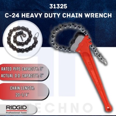 RIDGID 31325 C-24 HEAVY DUTY Chain Wrench 600mm