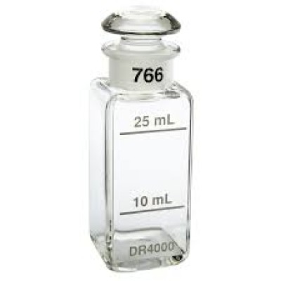 Sample Cells: 1" Square Glass 10mL & 25mL with Caps