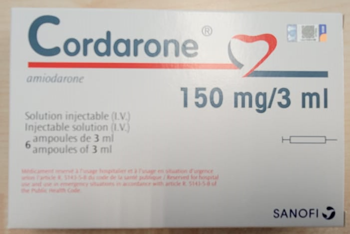 MAL 19871890, CORDARONE 150MG      /      3ML SOLUTION FOR INJECTION VIAL 6'S (AMIODARONE 150MG      /      3ML)