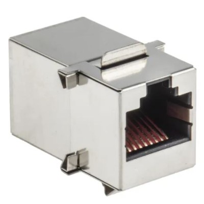 Modular Coupler Connector Jack, 8p8c (RJ45) To Jack, 8p8c (RJ45) Cat5e Shielded