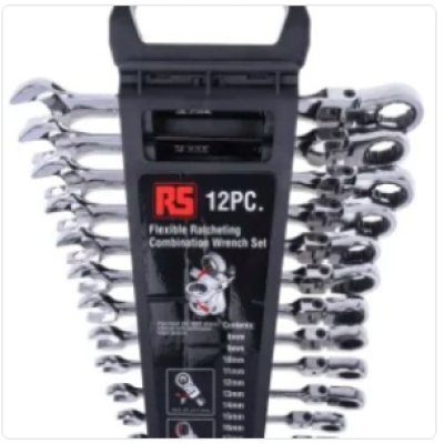 RS PRO 12-PIECE SPANNER SET, 8 - 19 MM, CHROME VANADIUM STEEL, c