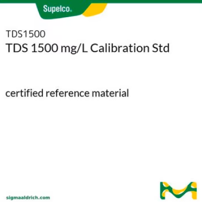 SUPELCO TDS1500-500ML, TDS 1500 mg L Calibration Std certified reference material