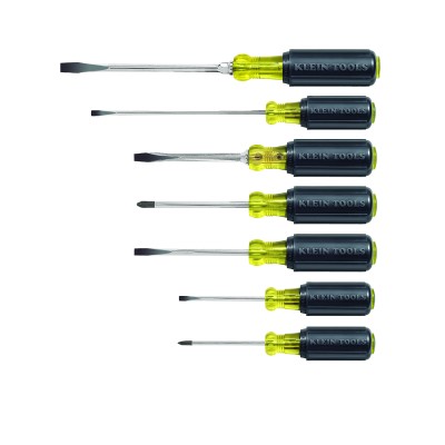 Klein Tools 85076 7 Piece Cushion-Grip Screwdriver Set