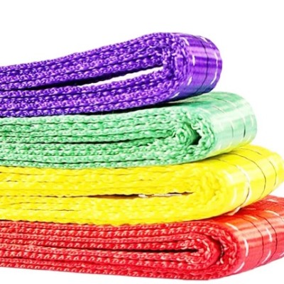 Round endless Polyester webbing sling 7:1 Safety factor c w certificate SWL 3T X 6MTR