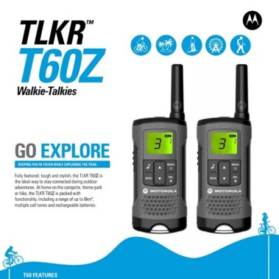 *MOTOROLA T60Z Walkie Talkie [1pr]