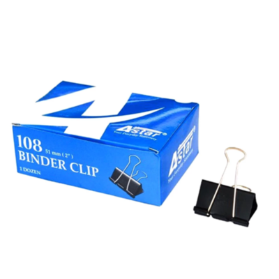 Astar Binder Clip  51mm (1 dozen per box)