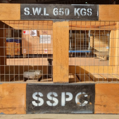 Custom Wooden Pallet Box, Dimension: 1.18 x 0.74 x 0.60m