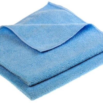 RS PRO Microfibre Cloth Blue Microfibre Cloths for Dry, Cleaning, Dry Use, Pack of 10 Per Pack, 400 x 400 mm, Repeat Use