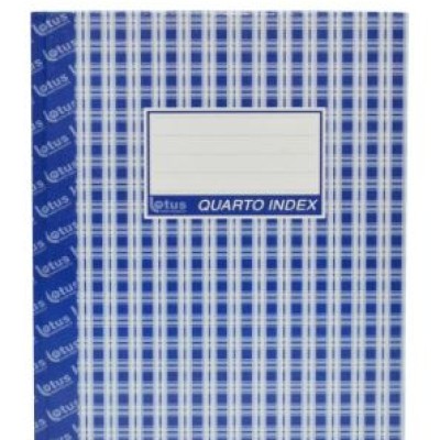 Index Hard Cover Book (Quarto) - 400 Pages