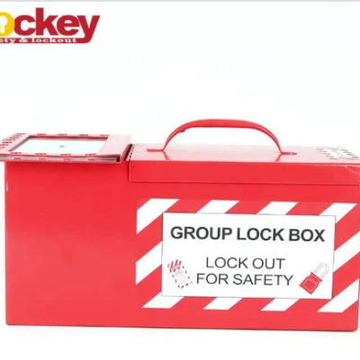 Lockey Portable Group Lock Steel Box, 32 padlock c w Label
