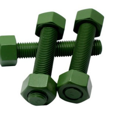 *ASTM A320 L7 Stud Bolt - Xylan 1424 Green Coated + Zinc-Nickel Plating (For SOUR Application NACE MR0175) - 3 4" - 10 UNC x 110mm