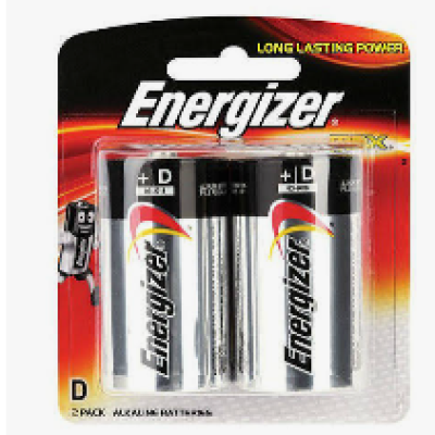 Battery : Energizer Alkaline Battery Size D - (6 pack box) (Platform)