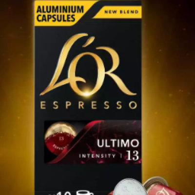 LOR Espresso Ultimo Colombia Onyx Supremo Coffee Capsules- Compatible with Nespresso* Original Coffee Machines