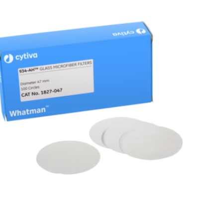 Whatman 1827047 Grade 934-AH, Glass microfiber filter circles, 1.5um, 47mm, box 100