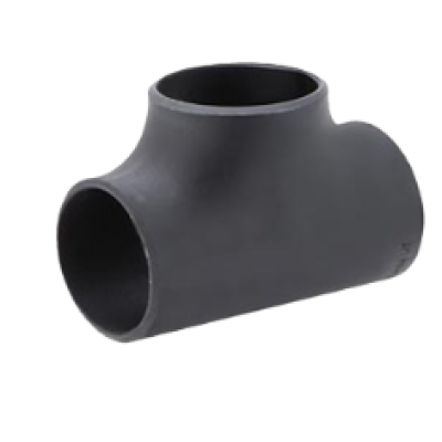 *4" X 3" RED TEE SCH40 BW WPB CS, A234