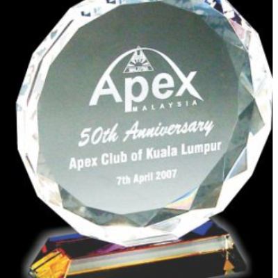 EXCLUSIVE CRYSTAL PLAQUE